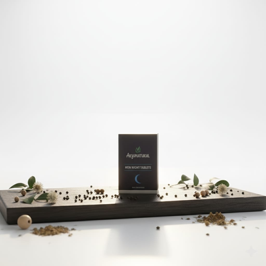 AkyuNatural Men Night Tablet | Energy, Stamina & Vitality Support