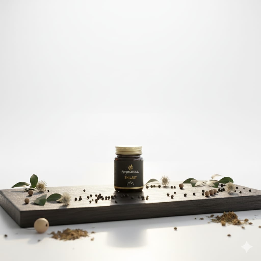 AkyuNatural 4-in-1 Wellness Pack – Ashwagandha, Omega 3, Shilajit, Men Night Tablet